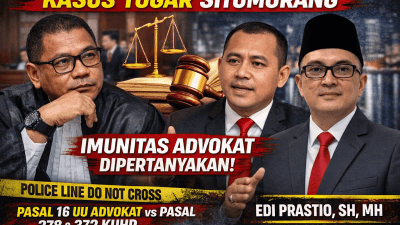 Imunitas Advokat Dipertanyakan dalam Kasus Togar Situmorang, Ini Kata Edi Prastio