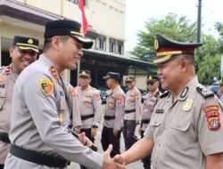 Kapolres Pelabuhan Tanjung Priok, AKBP Aris Wibowo, S.I.K., M.H., Pimpin Upacara Kenaikan Pangkat