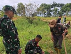 TNI–Polri dan Warga Bersatu, Koramil 1005/Jatinangor Tanam 95 Pohon Cegah Longsor di Gunung Geulis
