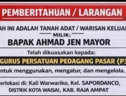 YLBH-KIP Kecam Keras Dugaan Tindakan Relokasi paksa dan Intimidasi Yang Dilakukan Pemda Kabupaten Raja Ampat