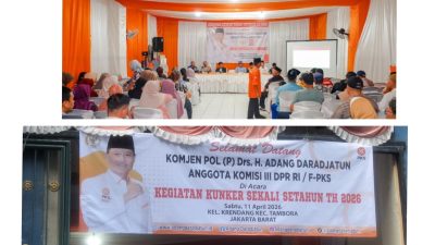 Adang Daradjatun Anggota DPR RI komisi lll Fraksi PKS Bersama RAD Lakukan Kunker di Wilayah Krendang Tambora