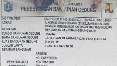 CKTRP Jakbar Kembali Menjadi Sorotan, Dari Dokumen Mencurigakan Serta Terbitnya PBG diwilayah Meruya Utara