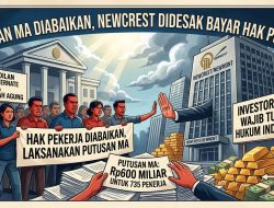 Putusan MA Diabaikan, Newcrest Didesak Bayar Rp600 Miliar Hak Pekerja