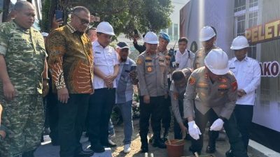 Kapolda Letakkan Batu Pertama Mako Polres Metro Depok : Pelayanan Harus Makin Baik