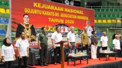 Dahnil Ginting Buka Kejurnas Gojuryu Karate-Do Indonesia 2026 di Bandung, 300 Atlet dari 22 Provinsi Bertanding