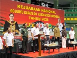 Dahnil Ginting Buka Kejurnas Gojuryu Karate-Do Indonesia 2026 di Bandung, 300 Atlet dari 22 Provinsi Bertanding