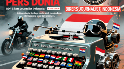BIKERS JOURNALIST INDONESIA Mengucapkan Hari Kebebasan Pers Sedunia tahun 2026, “Shaping a Future at Peace”