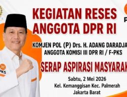 Anggota Komisi lll DPR RI Fraksi PKS, Adang Daradjatun Kembali Serap Aspirasi Masyarakat Palmerah 
