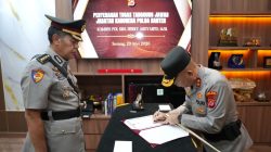 Kapolda Banten Pimpin Penyerahan Jabatan Karorena Menjelang Masa Purna Tugas