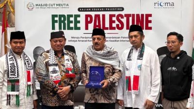 Kajian Edukasi Palestina di Masjid Cut Meutia Angkat Tema Perdamaian Dunia dan Kemerdekaan Palestina