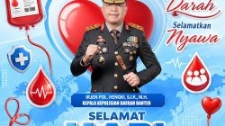 Hari Donor Darah Sedunia, Polda Banten Dorong Kepedulian Kemanusiaan