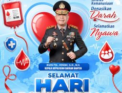Hari Donor Darah Sedunia, Polda Banten Dorong Kepedulian Kemanusiaan