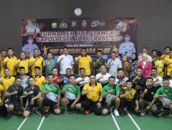 Melalui Turnamen Badminton, Polresta Tangerang Pererat Kebersamaan di Hari Bhayangkara
