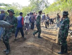 TNI dan Masyarakat Kejar Target Pembangunan Jembatan Garuda Tahap V di Ponorogo 