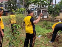 JASRI KURVE DAN PENANAMAN POHON DALAM RANGKA GERAKAN INDONESIA ASRI SAMBUT HARI BHAYANGKARA KE- 80