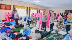 Sinergi Kemanusiaan Hari Bhayangkara ke-80, Aksi Donor Darah Polresta Cirebon Kumpulkan Ratusan Kantong Darah
