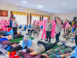 Sinergi Kemanusiaan Hari Bhayangkara ke-80, Aksi Donor Darah Polresta Cirebon Kumpulkan Ratusan Kantong Darah