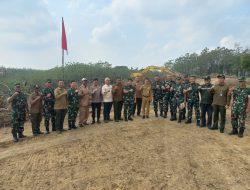 Dandim Boyolali Dampingi Tim Satgas Wasbang Tinjau Pembangunan Yonif Teritorial Pertanian, Progres Terus Dikebut