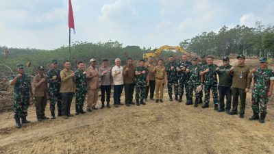 Dandim Boyolali Dampingi Tim Satgas Wasbang Tinjau Pembangunan Yonif Teritorial Pertanian, Progres Terus Dikebut