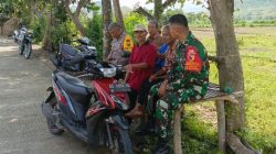 Komsos, Babinsa Kodim Ponorogo Ajak Warga Jaga Kamtibmas