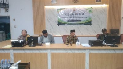 Bhabinkamtibmas Kawal Musyawarah Desa Dawuan Dorong Pengelolaan Aset Produktif serta Penguatan Keamanan Lingkungan di Kecamatan Tengah Tani