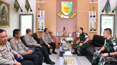 Kapolresta Cirebon Perkuat Soliditas TNI–Polri Melalui Silaturahmi ke Lanal Cirebon dan Denpom III/3 Cirebon