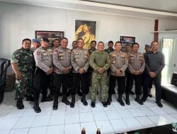 Perkuat Sinergitas, Polsek Sektor Tanjungsari Silaturahmi Ke Koramil 1004 Tanjungsari 