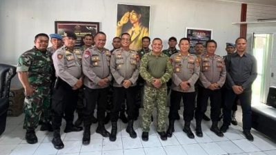 Perkuat Sinergitas, Polsek Sektor Tanjungsari Silaturahmi Ke Koramil 1004 Tanjungsari 
