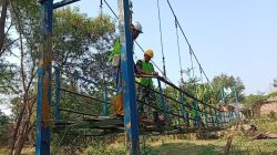 Harapan Baru Warga Larangan Utara dan Larangan Selatan, Jembatan Gantung Kecapi Mulai Dibangun