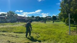 Gotong Royong Ciptakan Pasar Sehat, Satgas Yonif 521/DY Wujud Kepedulian Lingkungan dan Masyarakat Hadirkan Pasar Bolakme yang Bersih dan Nyaman