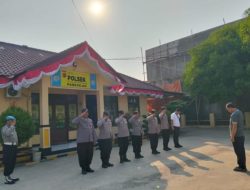 Menjaga Nyala Pelayanan Tanpa Putus Kanit Samapta Pimpin Serah Terima Tugas Jaga Mako Polsek Pabedilan  
