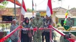 Wujud Kepedulian TNI untuk Masyarakat, Jembatan Gantung Perintis Garuda Diresmikan di Kecapi
