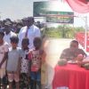 Kegiatan Video Conference (Vicon) dalam rangka launching 3.395 Jembatan Merah Putih dan 3.000 titik air bersih di seluruh Indonesia.