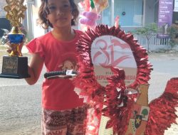 Memperingati HUT Kemerdekaan RI ke-81: Kebahagiaan Nesya Ramadani Raih Juara Lomba Kreatif Sepeda