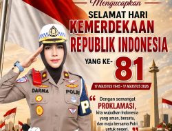 Kompol Darmawati, SE, MH, MM Beserta Staf Mengucapkan Selamat Ulang Tahun Kemerdekaan RI ke 81 Tahun 2026