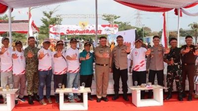JJOS Kapolres Tanjung Priok dan Forkopimko Jakarta Utara Bersama Masyarakat Deklarasikan Anti Tawuran, Wujudkan Jakarta Utara yang Aman dan Kondusif