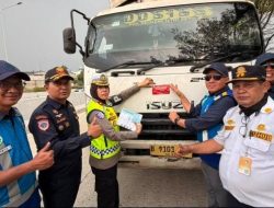 Induk Tol PJR BSD Korlantas Polri Lakukan Penertiban Kendaraan yang Over Load dan Over Dimensi 