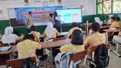 JJOS Police Goes to School, Polres Pelabuhan Tanjung Priok Edukasi Pelajar SMPN 261 Muara Angke tentang Kekerasan dan Bijak Bermedia Digital