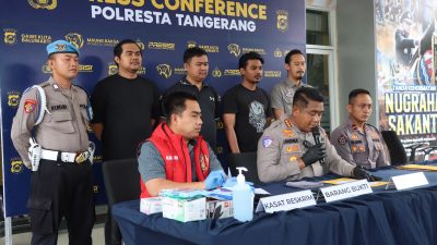 Kasus Matel Diduga Peras Pengendara  di Cikupa Diungkap, Polresta Tangerang Tangkap Tiga Terduga Pelaku