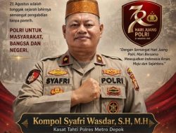 Kompol Syarif Wasdar., SH., MH, Kasat Tahti Polres Metro Depok, Mengucapkan Selamat Hari Juang Polri