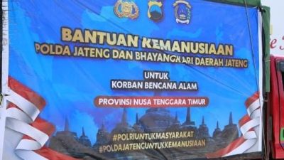 12 Truk Bantuan Polda Jateng Tiba di Labuan Bajo, Siap Disalurkan untuk Warga Terdampak Gempa NTT