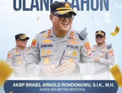 Pimpinan Redaksi Kabarindorayanews.com Ucapkan Anniversary Buat Bapak Kapolsek Menteng AKBP Braiel Arnold Rondonuwu., SIK., MH.