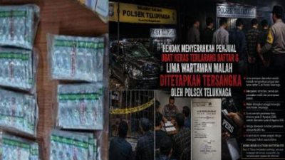 Hendak Menyerahkan Penjual Obat Keras Terlarang Daftar G, Lima Wartawan Malah Ditetapkan Tersangka oleh Polsek Teluknaga