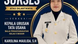Selamat dan Sukses Atas Dilantiknya Carolina Maulida, S.H.: Mengemban Amanah Baru, Membawa Semangat Pengabdian ke Balai Pemasyarakatan Kelas II Bogor