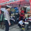 Puluhan Driver Ojol di Kuningan Dapat Servis Motor dan Ganti Oli Gratis dari Polisi