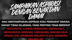Kelompok Aktivis Sosialis Serukan Masyarakat Tetap Tenang, Kritis, dan Menolak Tindakan Anarkis