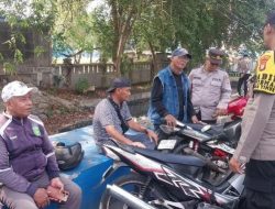 Jaga Jakarta On The Spot, Polres Pelabuhan Tanjung Priok Sampaikan Pesan Kamtibmas kepada Pengemudi Ojek Pangkalan dan Bajaj di Muara Baru