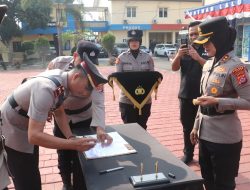 Kapolres Lebak Pimpin Upacara Sertijab Kabag SDM, Kasat Binmas, Kasiwas, dan Tiga Kapolsek Jajaran