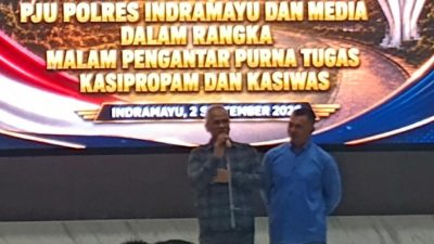 Silaturahmi Bersama PJU dan Kapolres Indramayu serta Media, Penuh Kehangatan dalam Rangka Purna Tugas Kasipropam dan Kasiwas