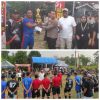 Kapolsek Rangkasbitung Dan Personel Giat Pengamanan Final Sepak Bola Turnamen Liga Desa Antar RW Se-Desa Rangkasbitung Timur